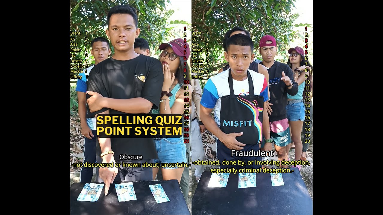 KC nyo bumabawi haha Sanaol naka Trekee | Point System Spelling Quiz