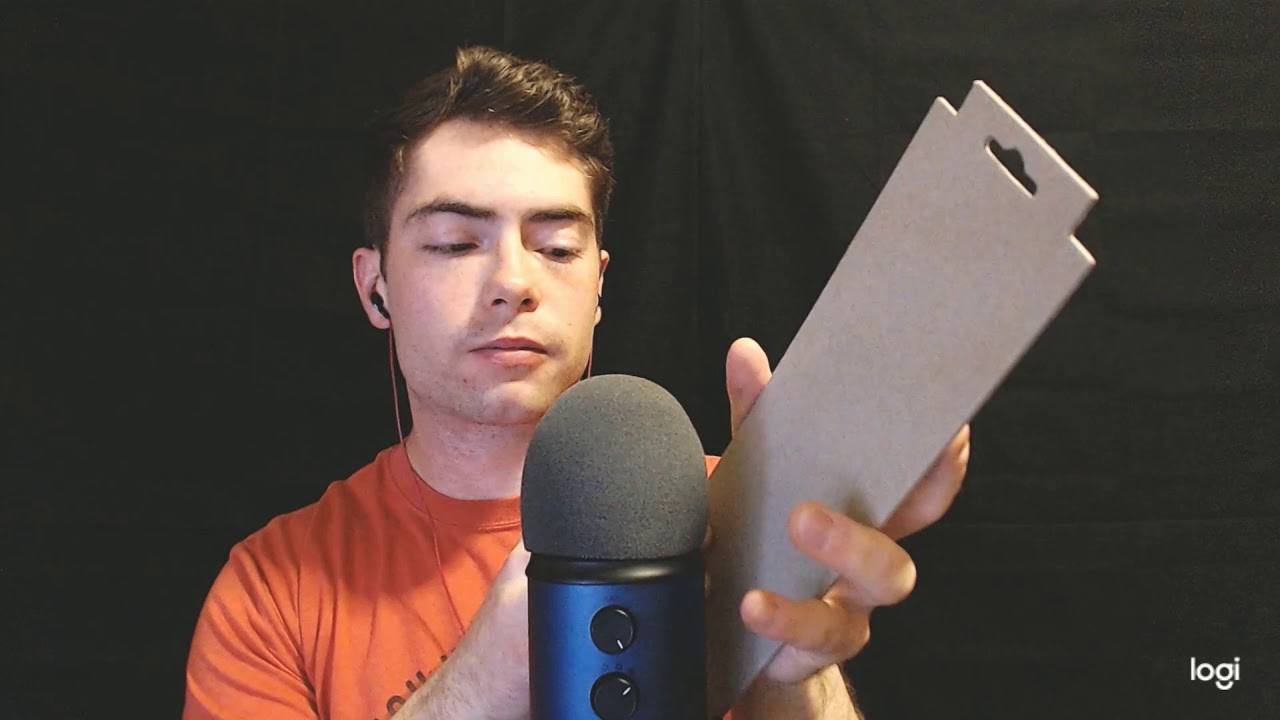 ASMR Cardboard Tapping + Rubbing (Blue Yeti)