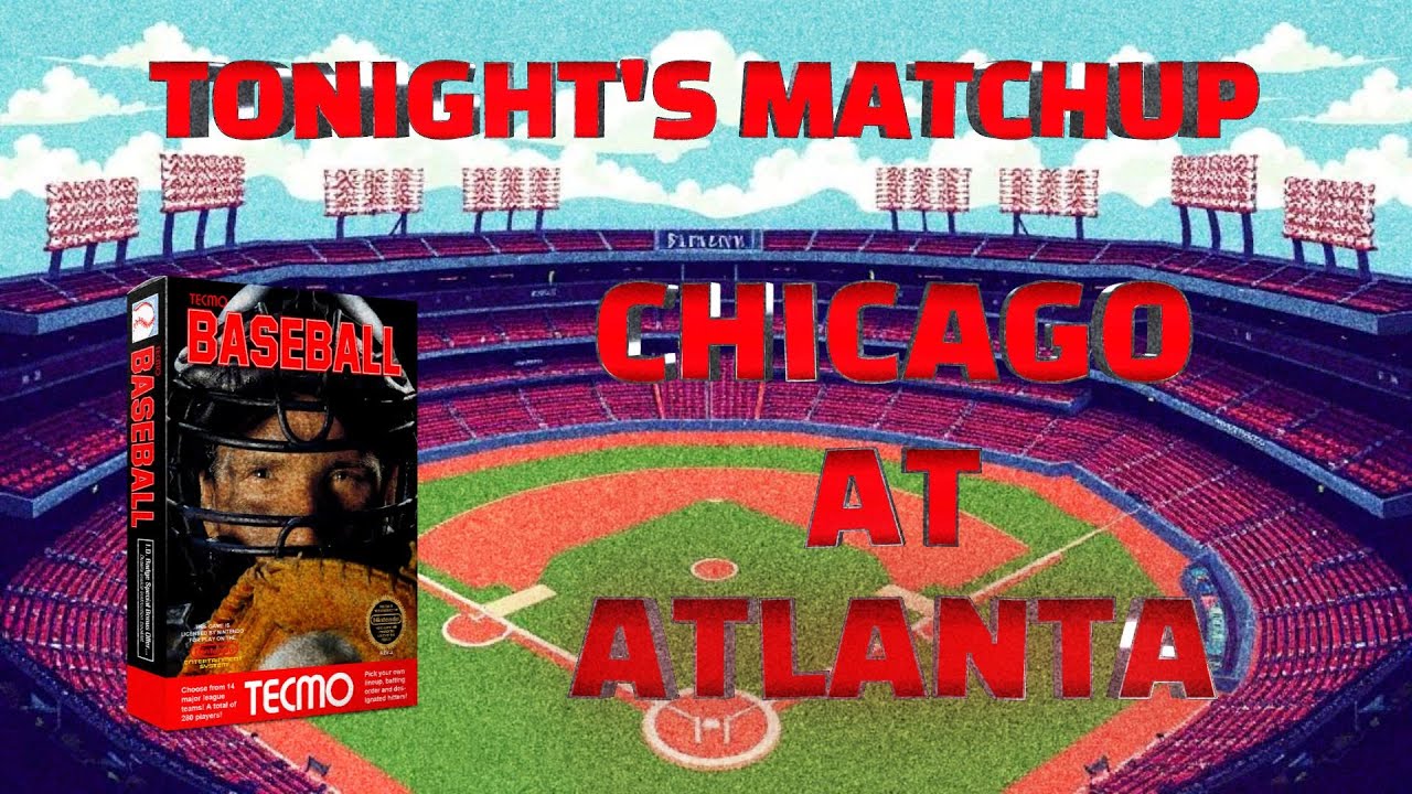Chicago at Atlanta | April 5th, 1988 | Tecmo Baseball (NES) Simulations
