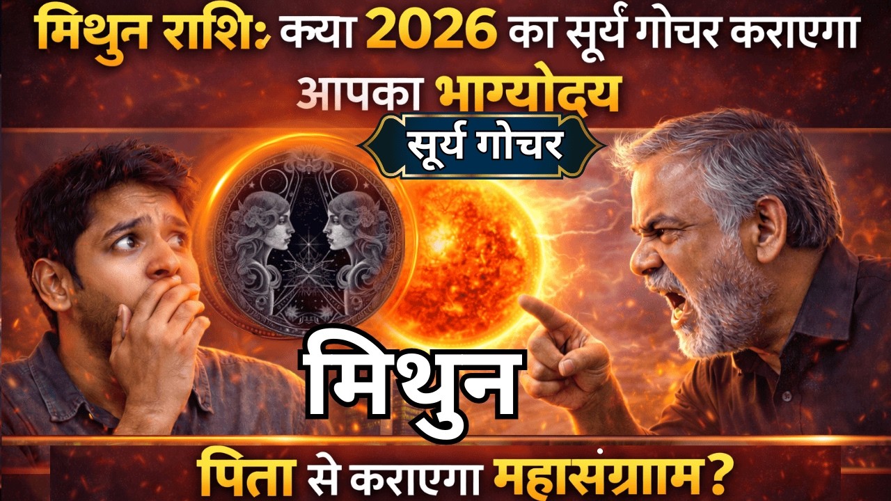 13 फरवरी 2026 से मिथुन राशि का भाग्य बदलेगा! लेकिन पिता से टकराव पक्का? सूर्य गोचर बड़ा संकेत