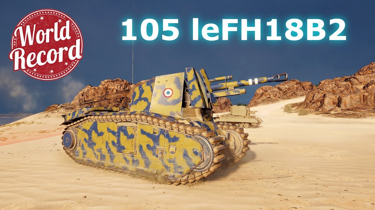 World of Tanks 105 leFH18B2 - 7 Kills 4,8K Damage | NEW WORLD RECORD !