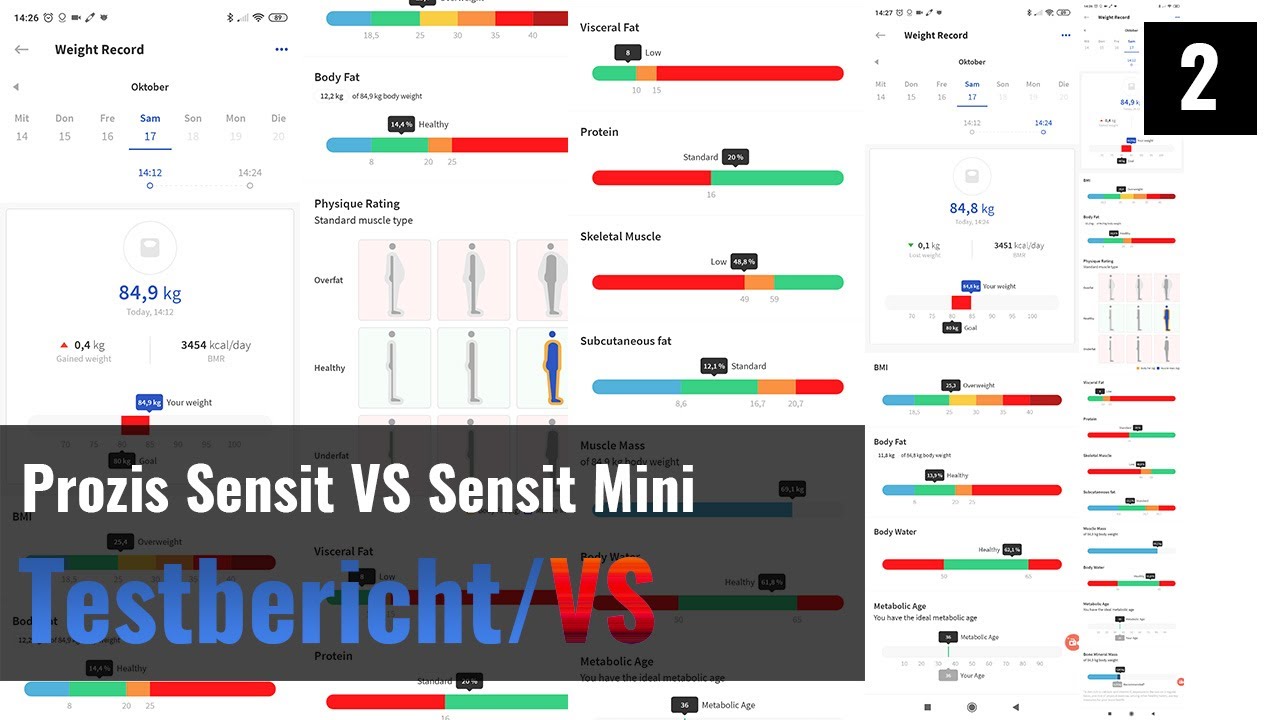 PROZIS Smarte Waagen mit App im Test - Sensit VS Sensit Mini - Die App (2)