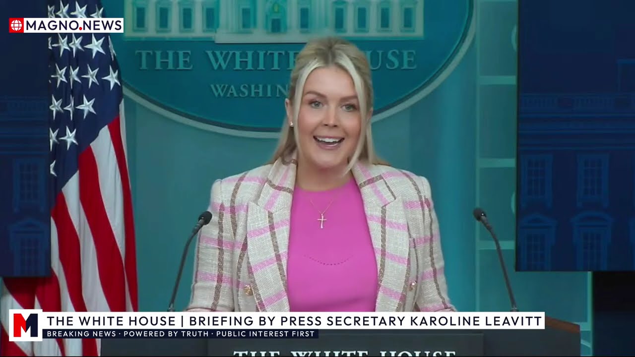 🇺🇸 Press Secretary Karoline Leavitt Faces Reporters at White House Briefing [LIVE]