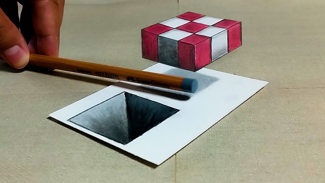 🔥 Como Hacer Dibujos en 3D | Como dibujar TRUCO en 3D (fácil)