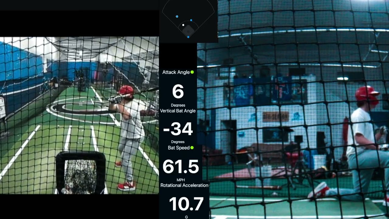 Cooper G 2028 Hitting Session using Full Swing & Blast Motion 2026 01 24