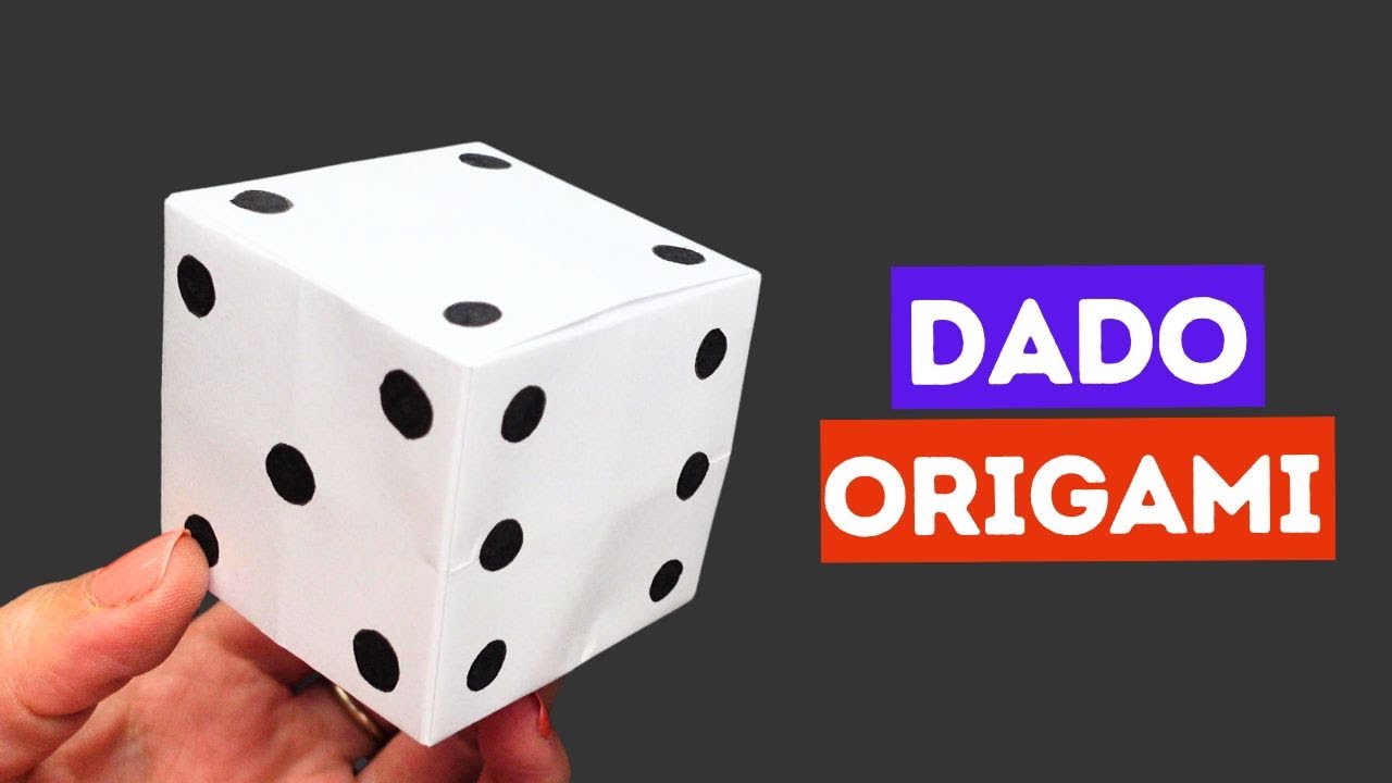 🎲 Cómo hacer un dado de papel ¡Fácil!