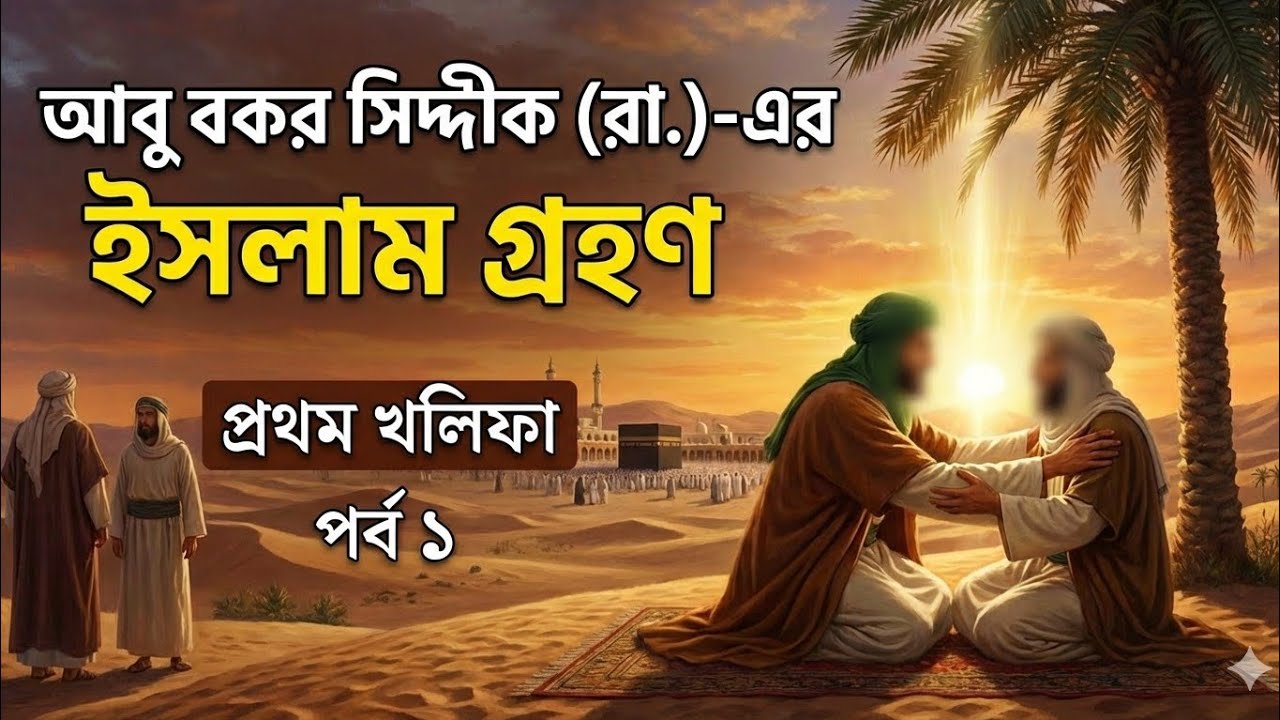 হযরত আবু বকর (রা.)এর ইসলাম গ্রহণের ঘটনা হেদায়েতের পথ পর্ব-১।Hazrat Abu Bakr (RA) converted to Islam