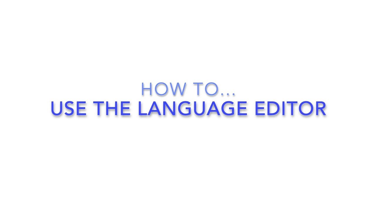 Language - HireHop Equipment Rental Software