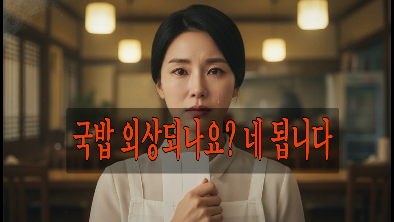 폐업 3일 전, 그 손님이 다시 왔습니다.  낡은차림에 숨겨진 정체국밥 한 그릇이 인생을 바꾸는 이야기