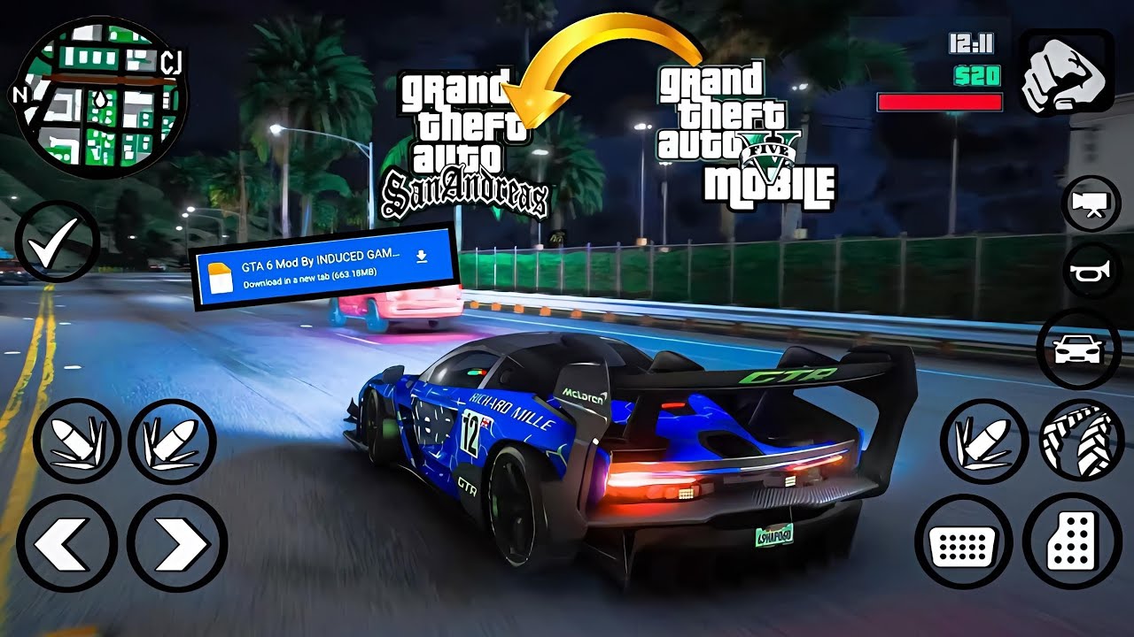 GTA V Graphics Modpack for GTA SAN ANDREAS Any Android Version Supported 🔥