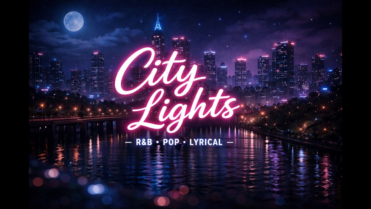 City Lights &ndash; Chill R&B Pop Lyrical Video | Night Drive Vibes #citylights #rnb #nightdrive #AI