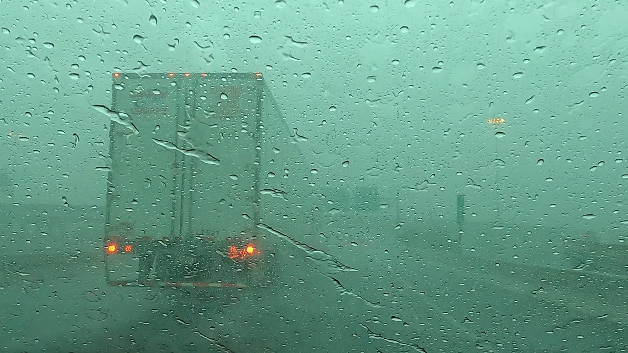 Driving in HEAVY RAIN Sleep to Soothing Drive in Thunderstorms for Sleep Relax Study
