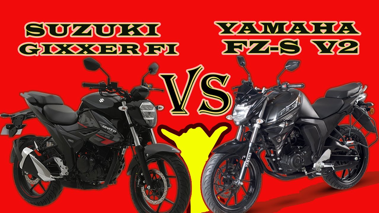 Yamaha FZS  V2 VS New Suzuki Gixxer fi abs Comparison & User Review | Which is best for you ?