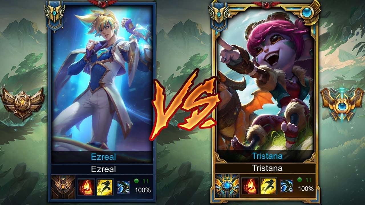 Challenger Tristana VS. Bronze Ezreal | League of Legends Top