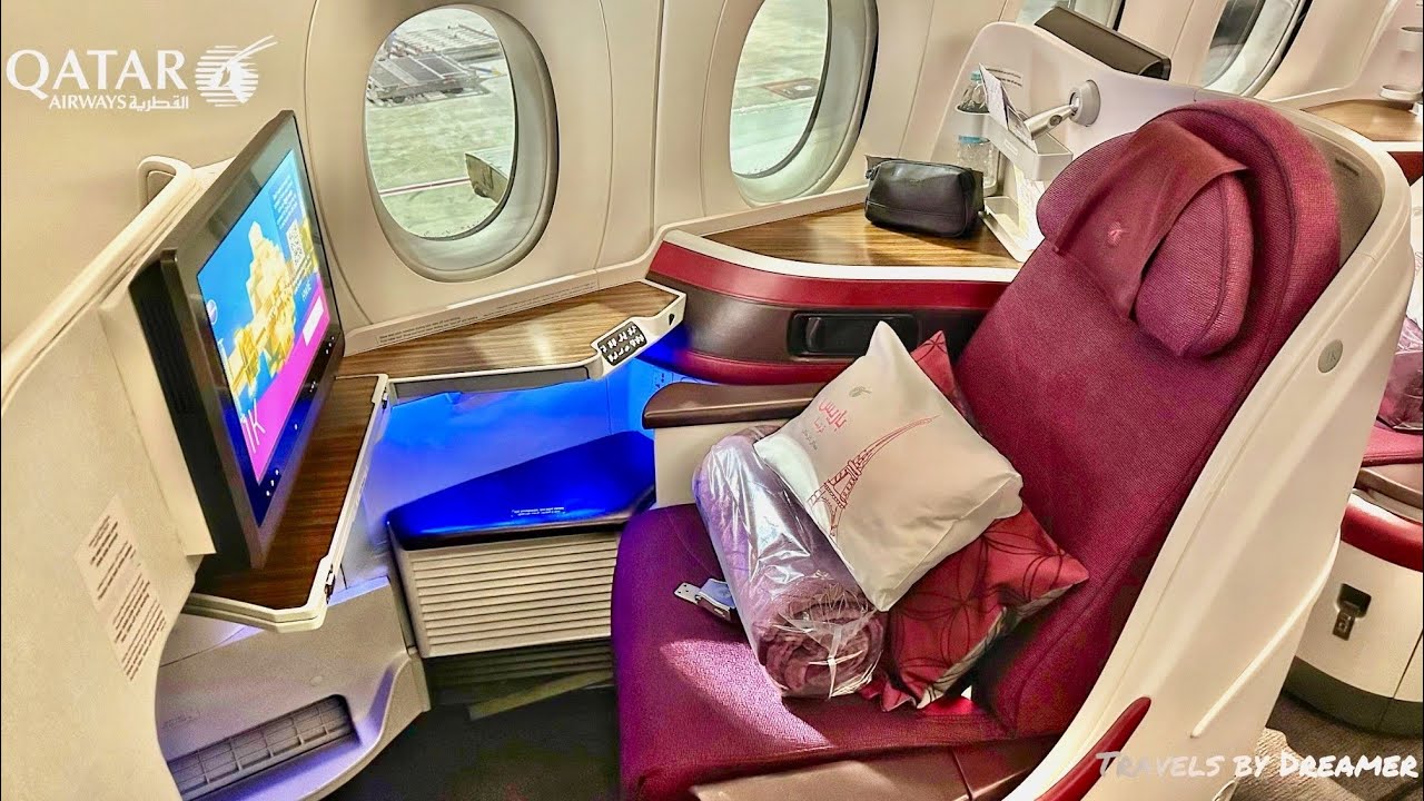 Обзор бизнес-класса Qatar Airways A350