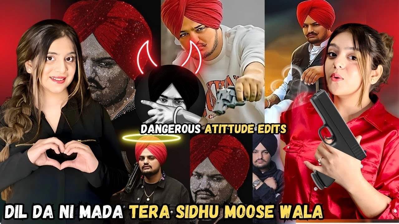 Reaction On : Sidhu Moose Wala Attitude Edits ❤️‍🔥😈| Sidhu Moose WalaAngry Moments🔥 #shidumoosewala