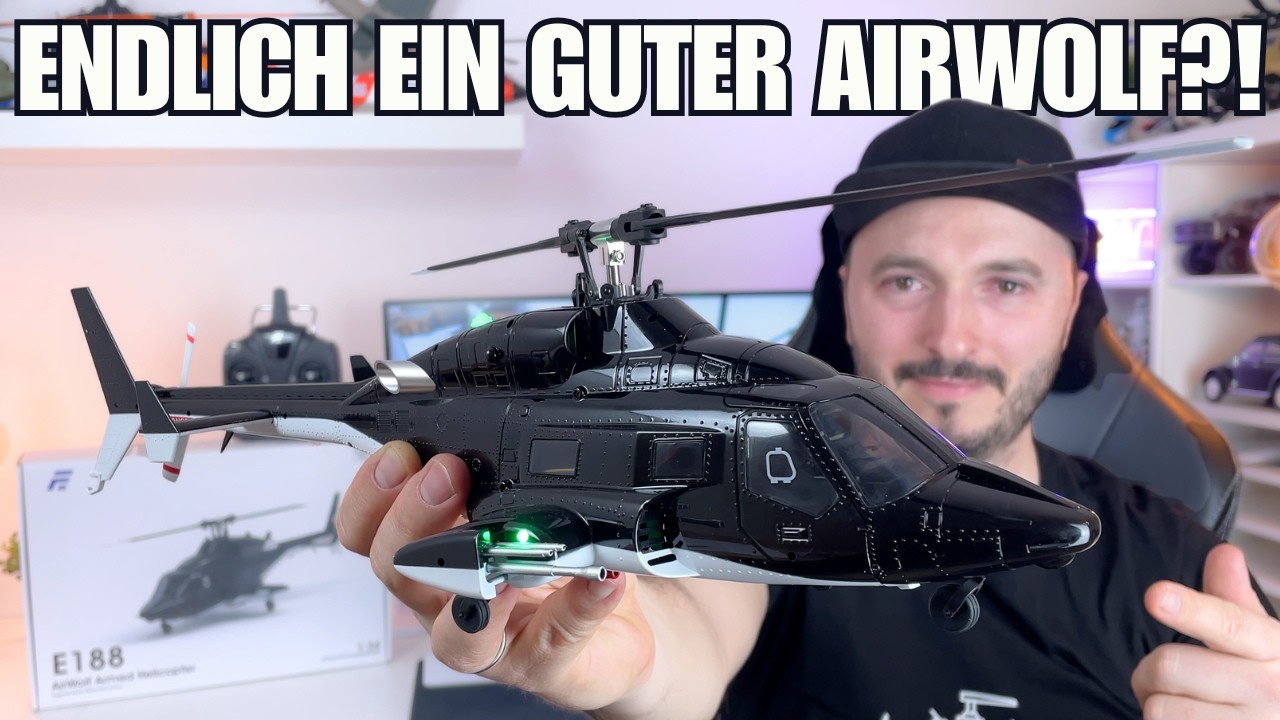 Ein günstiger AIRWOLF ohne GPS?! Eachine E188 Scale RC Helikopter im Test