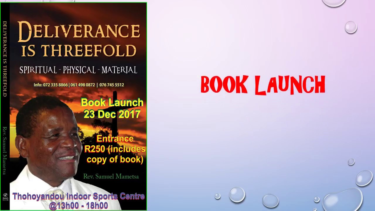 02 INVITE Deliverance is Threefold LAUNCH 02 4 Dec 2017 YouTube