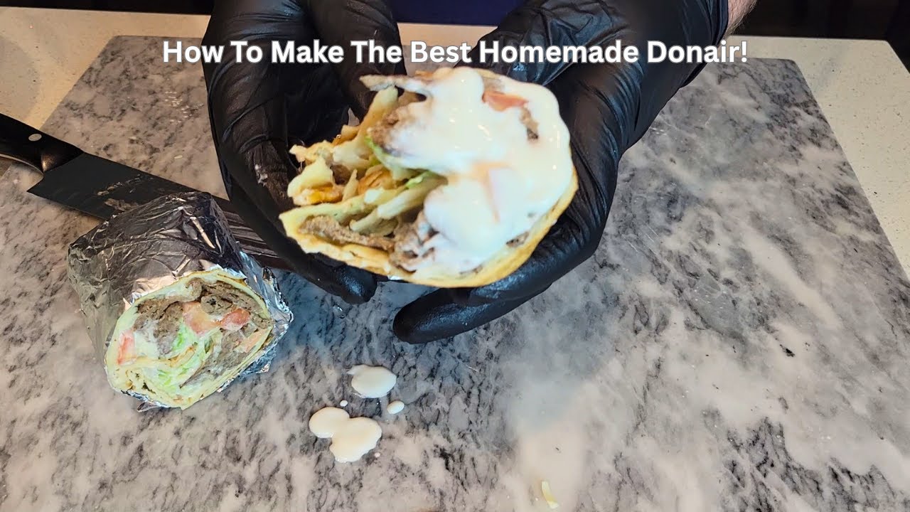 How To Make Homemade Donair!! | Authentic Canadian Donair with Creamy Sauce