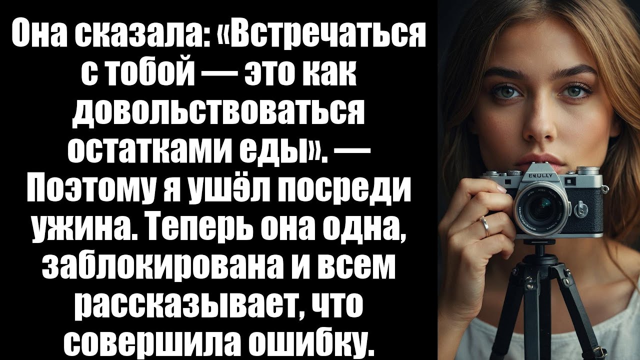 Она назвала меня«остатком»на ужине в пятизвездочном ресторане, поэтому я оставил её с огромным счёто