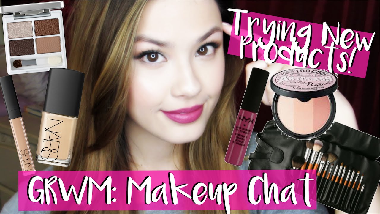 GRWM: Trying New Beauty Products Chat | NARS, NYX, Laneige, Skinfood & More!