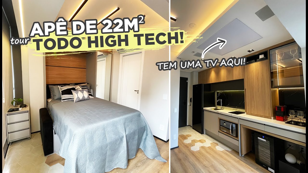 TOUR PELO AP&Ecirc; CHEIO DE TECNOLOGIA COM TV NO TETO feat. @StudioM2Arq | GABY GARCIIA