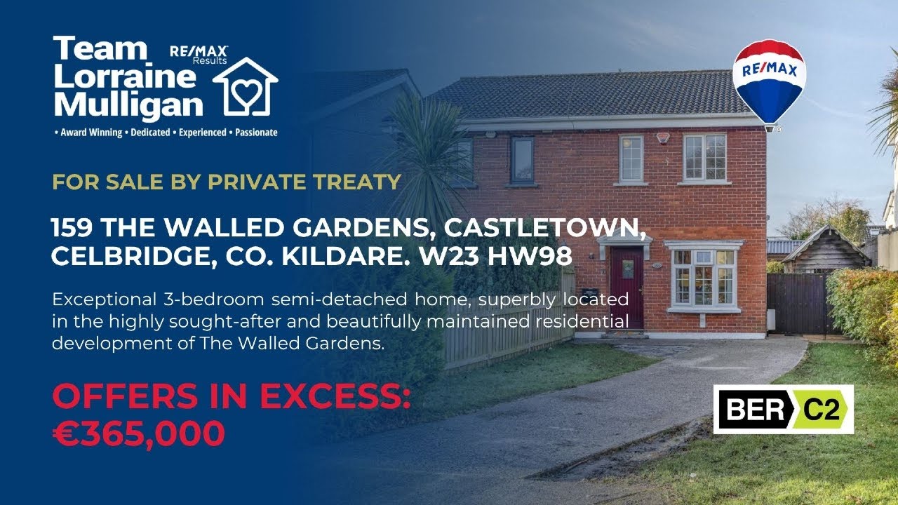 🏡 3-Bedroom House for Sale in Celbridge, Co. Kildare | The Walled Gardens | &euro;365,000+