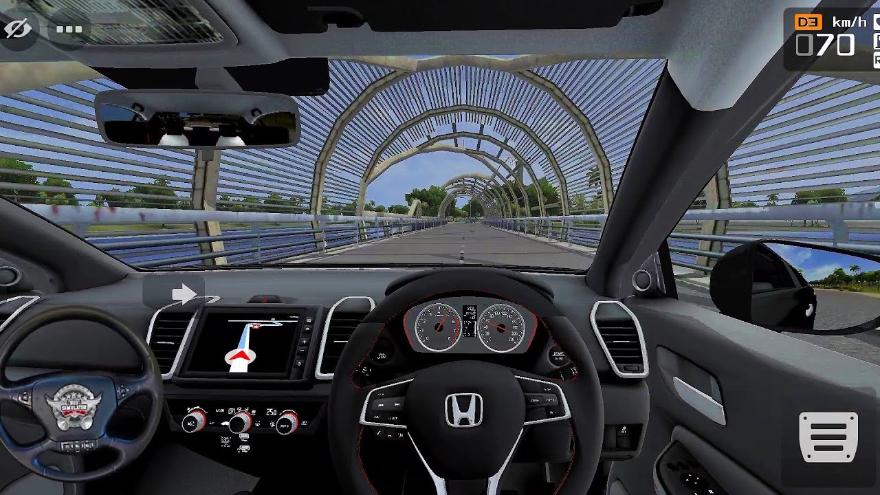 POV Realistic Driving: Honda City Mod in Bus Simulator Indonesia
