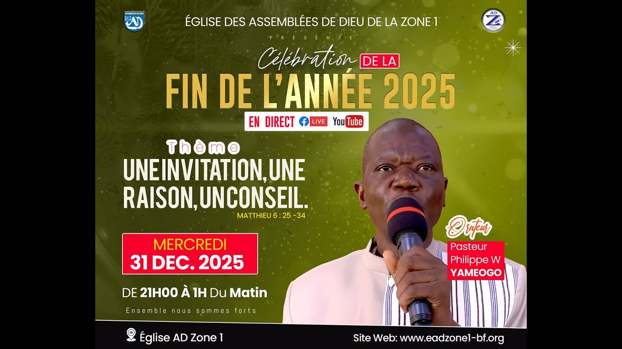 Culte de célébration de fin d'année  2025