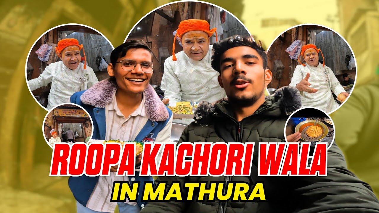 Rupa Kachori Wala: The FAMOUS  Street Food of Mathura! 😋 Famous kachori रूपा कचौरी वाला🤤