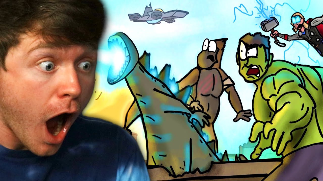 Reacting to GODZILLA and MONKEY vs The AVENGERS!
