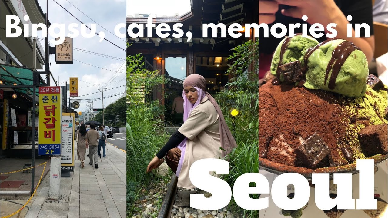 Seoul vlog-chapter 4, Bingsu, Cafe Hopping, korean grill