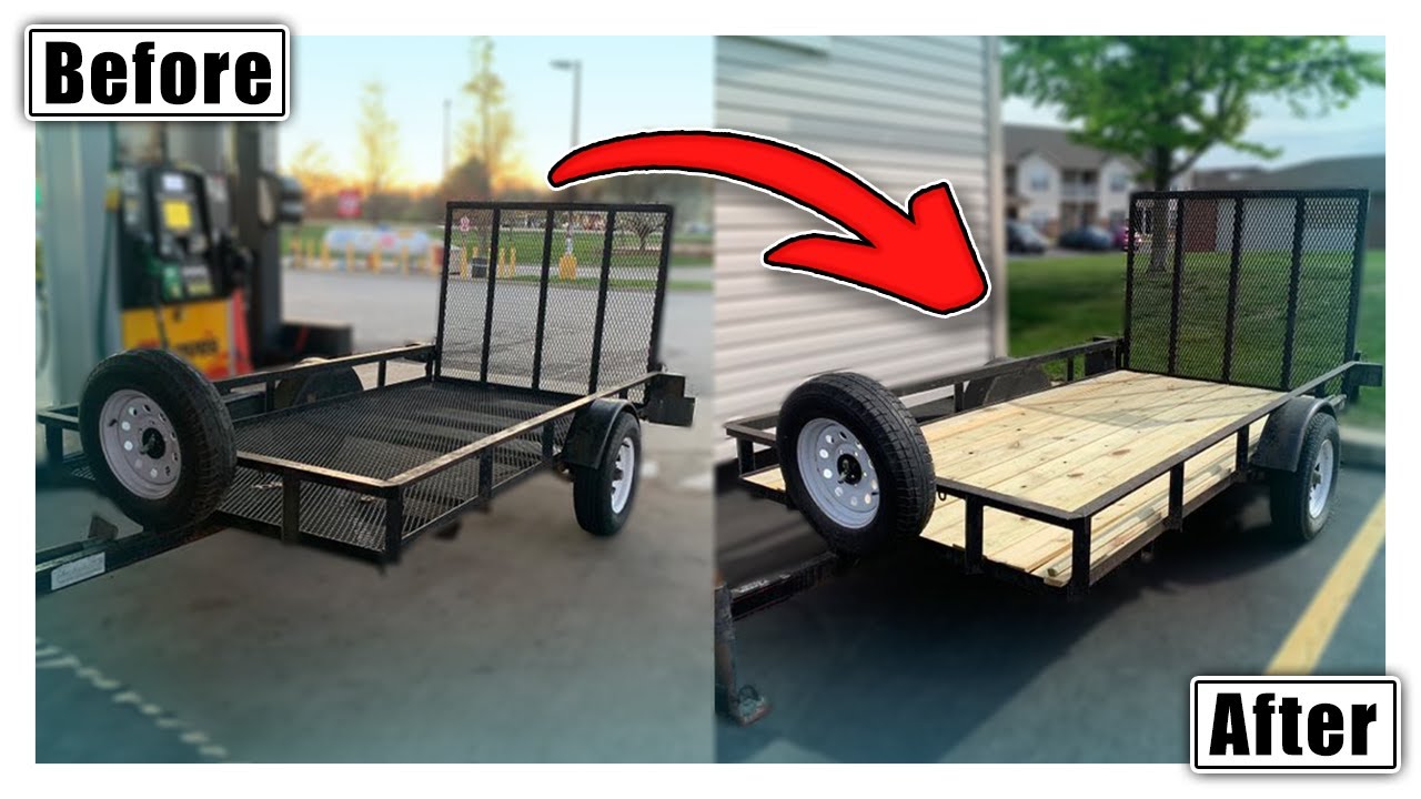 Installing Floor on Utility Trailer