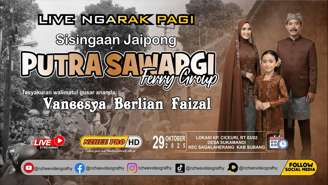 🔴LIVE  SINGA JAIPONG PUTRA SAWARGI PERHAJATAN BPK H.Beny & IBU DINITA CICEURI RABU 29 OKT 2025