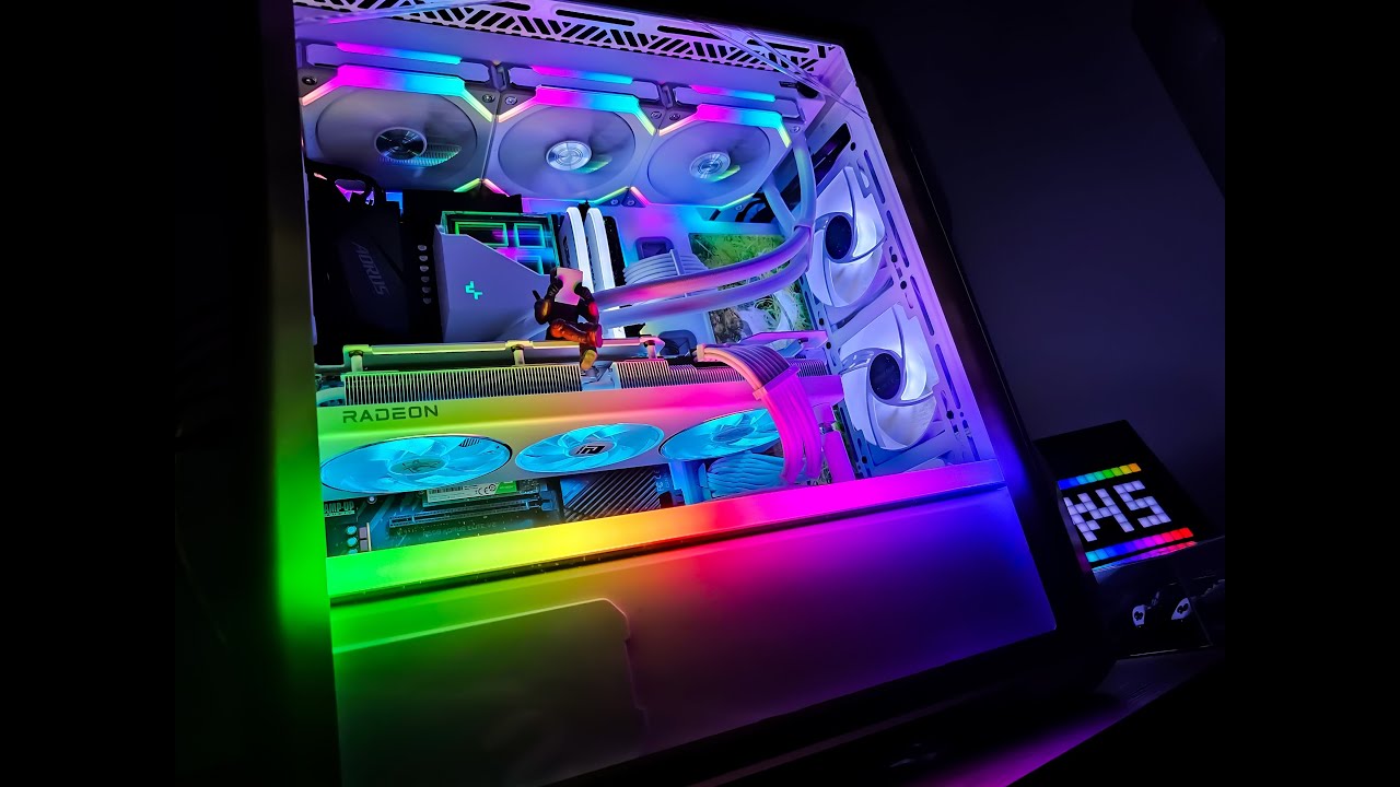 PowerColor RX 7800XT Hellhound Spectral White in meinem Setup ( DDR4 )