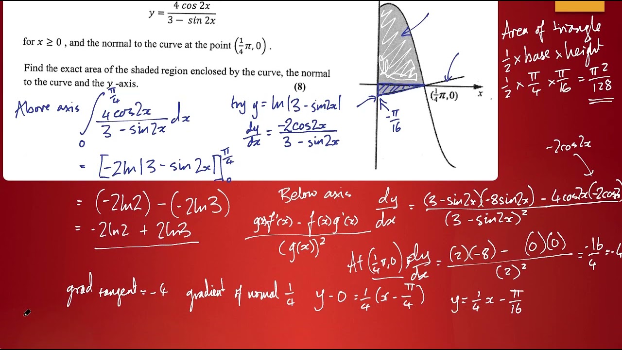 Mixed Integration Questions Part 1 (q.2,3,4)
