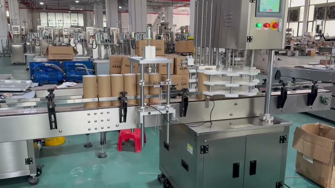 Automatic Paper Can Tube Sealing Machine With Feeder 