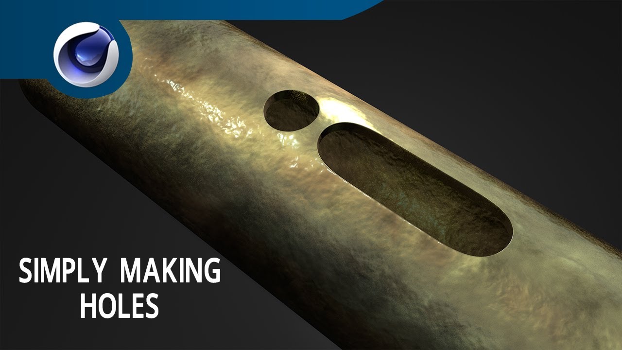 Simply Making Holes - Cinema 4D Tutorial