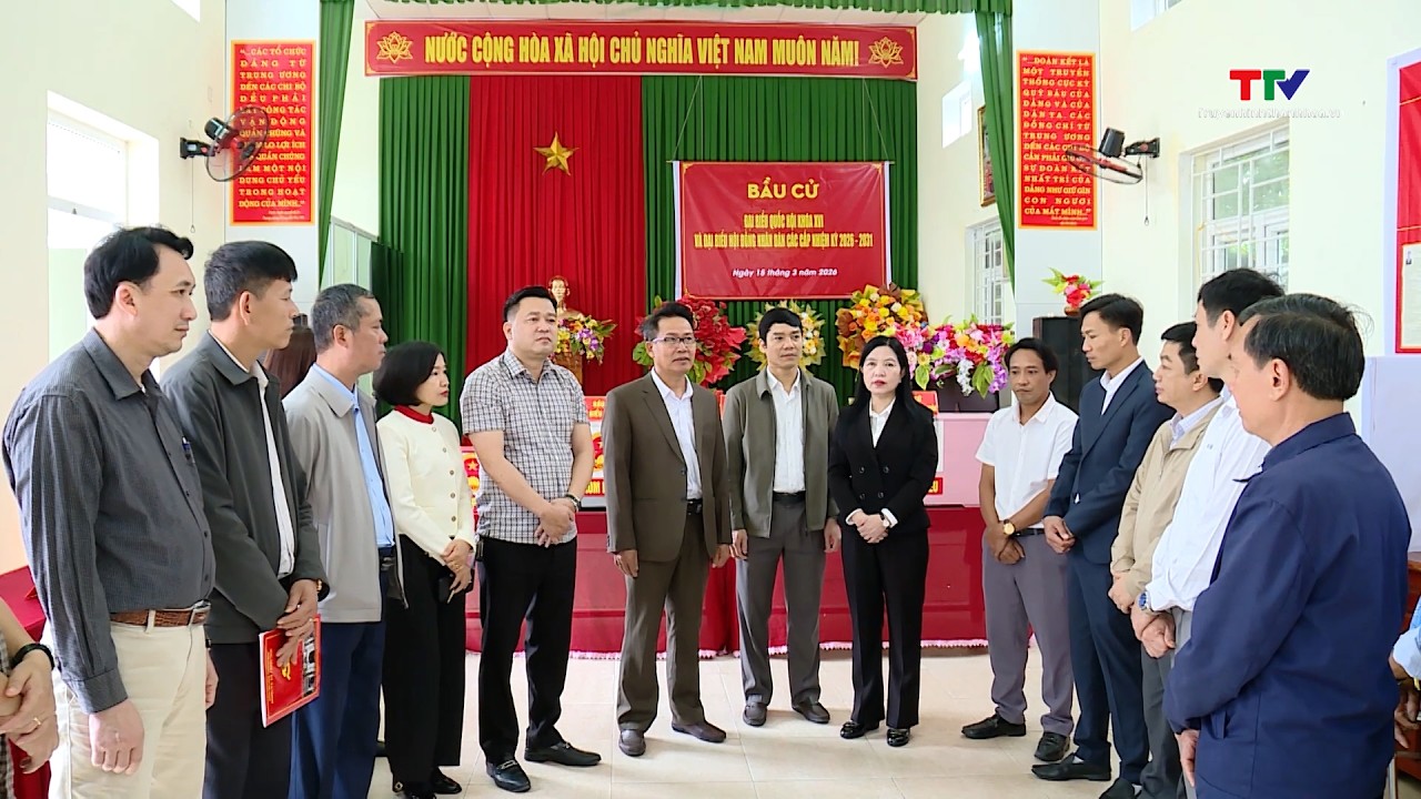 Chủ nhiệm UBKT Tỉnh ủy Phạm Thị Thanh Thủy kiểm tra công tác chuẩn bị bầu cử| Truyền hình Thanh Hóa