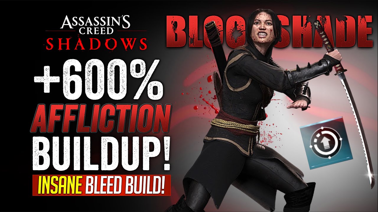 Assassin’s Creed Shadows Bleed Build с +600% накопления недуга!
