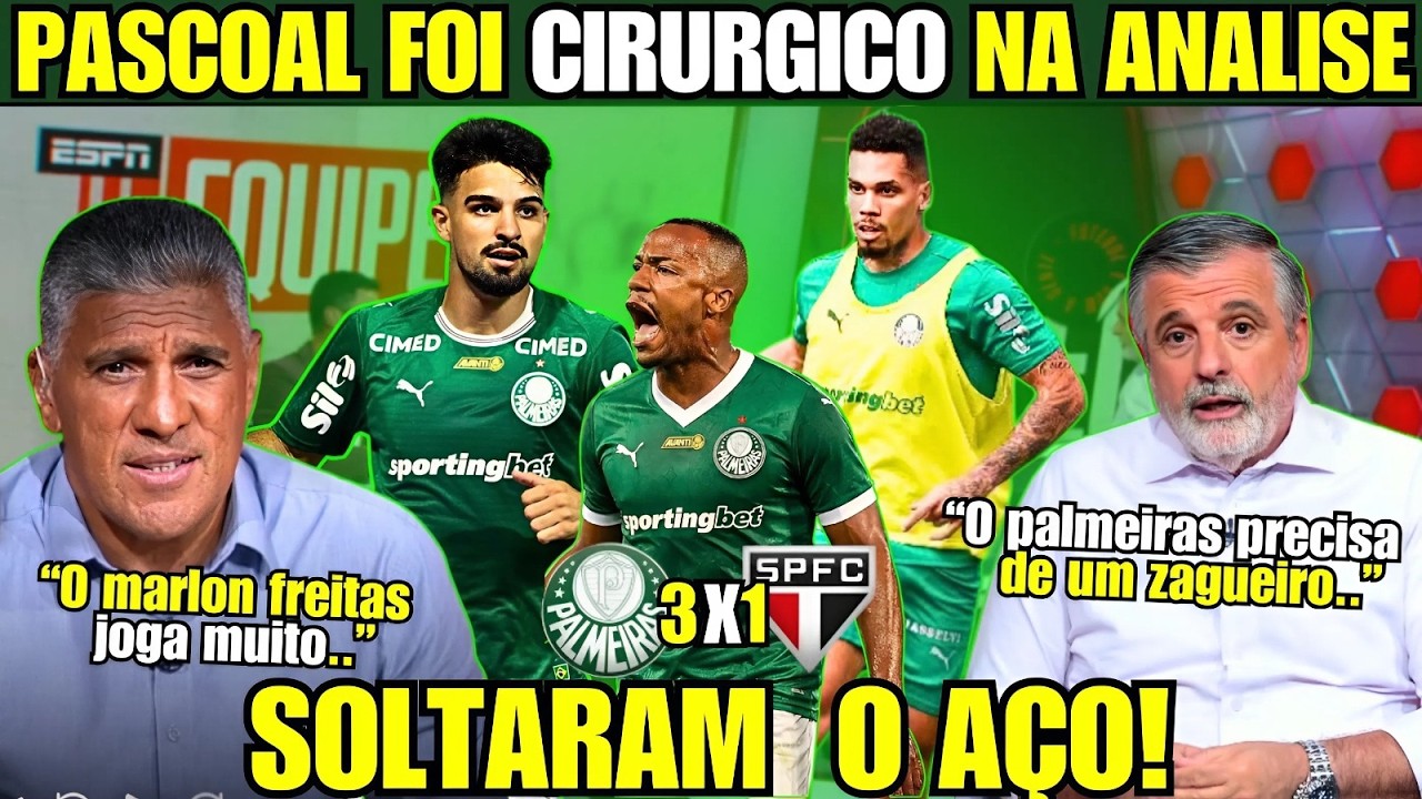 🟢⚪VERDADES NA MESA! PASCOAL E SILAS SURPREENDE AO FALAR DE MARLON  E DE PALMEIRAS  3X1 NO SÃO PAULO