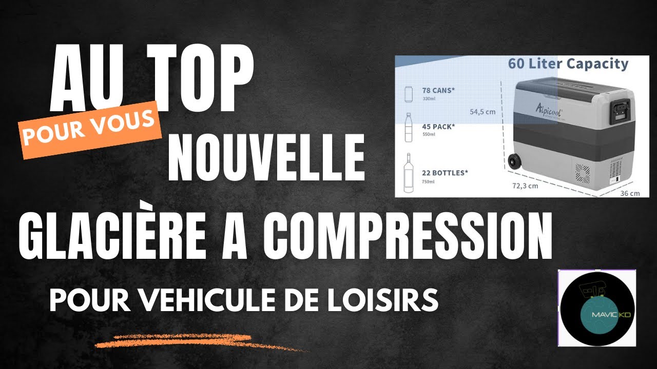 GLACIÈRE À COMPRESSION EN CAMPING-CAR.? :ALPICOOL T60