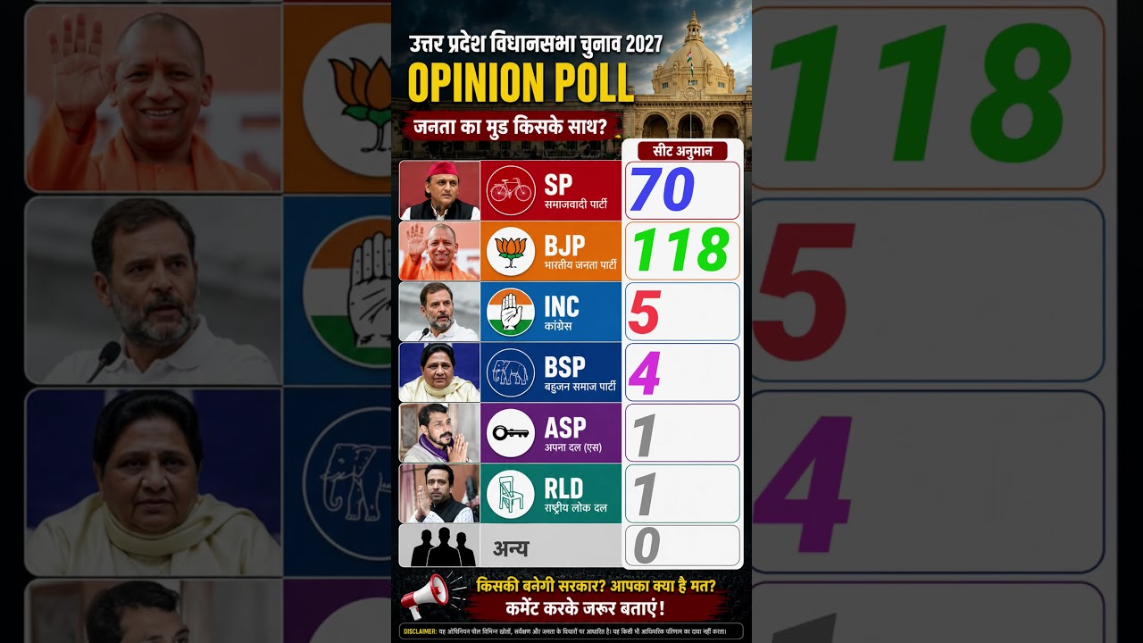 😬Up election 2027 public opinion #viralshorts