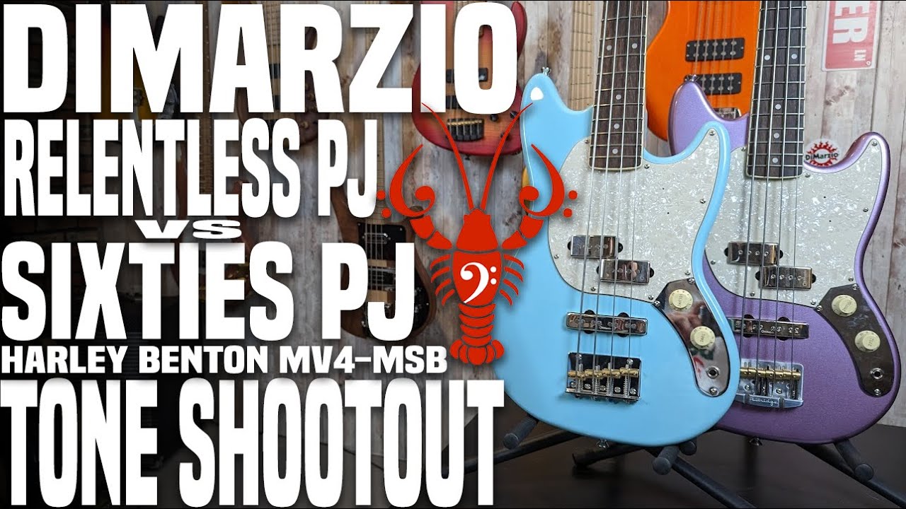 DiMarzio Relentless PJ vs Sixties PJ - Harley Benton Stang Showdown! - LowEndLobster Tone Shootout