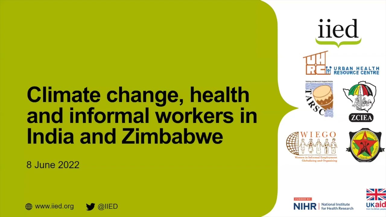Climate change, health and informal workers – urban challenges and responses from India and Zimbabwe