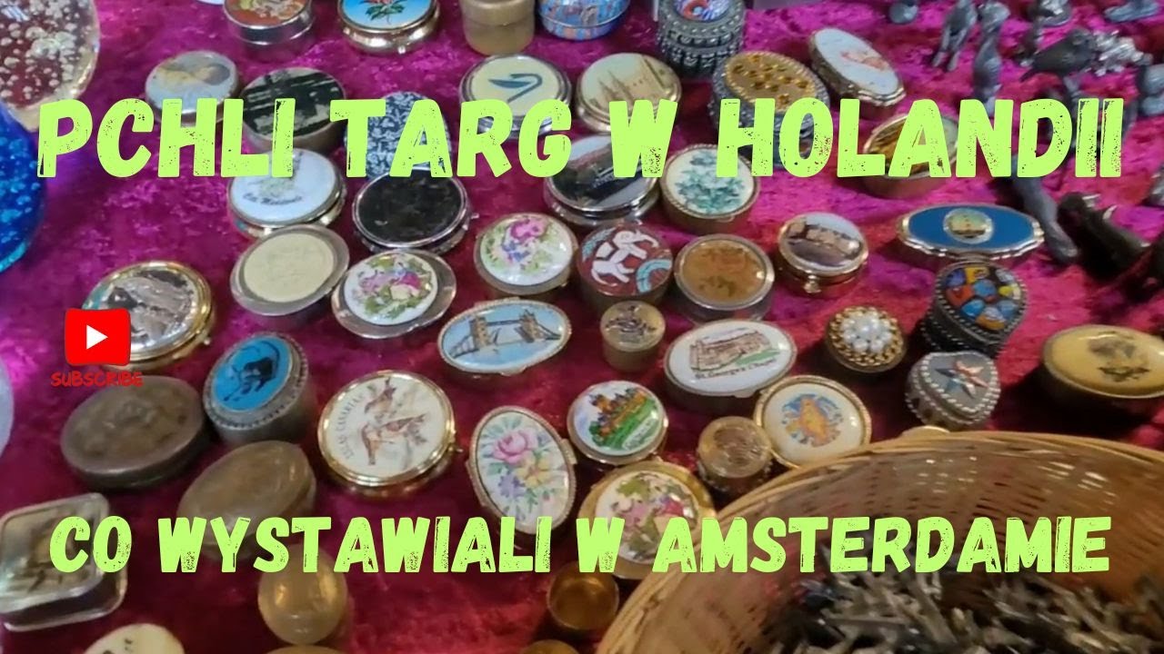 Pchli targ w Amsterdamie . #VLOOIENMARKT #NEDERLAND #EEN ROMMELMARKT