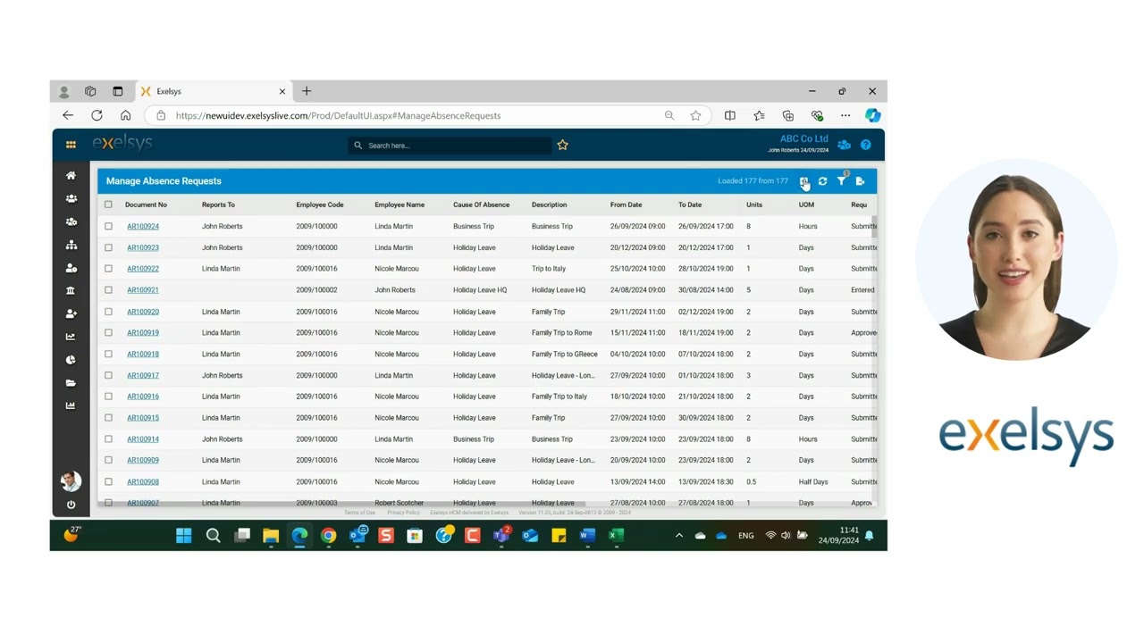 Exelsys Absence Management