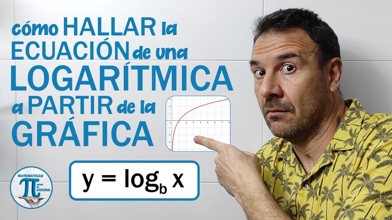 Hallar la ECUACIÓN de una FUNCIÓN LOGARÍTMICA a partir de la GRÁFICA 📈 Funciones logarítmicas 💙