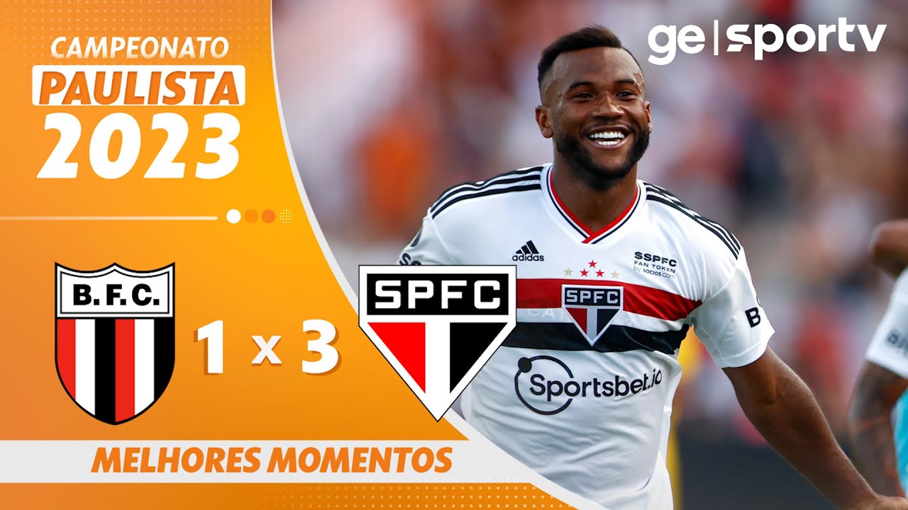 BOTAFOGO-SP 1 X 3 SÃO PAULO | MELHORES MOMENTOS | CAMPEONATO PAULISTA 2023 | ge.globo