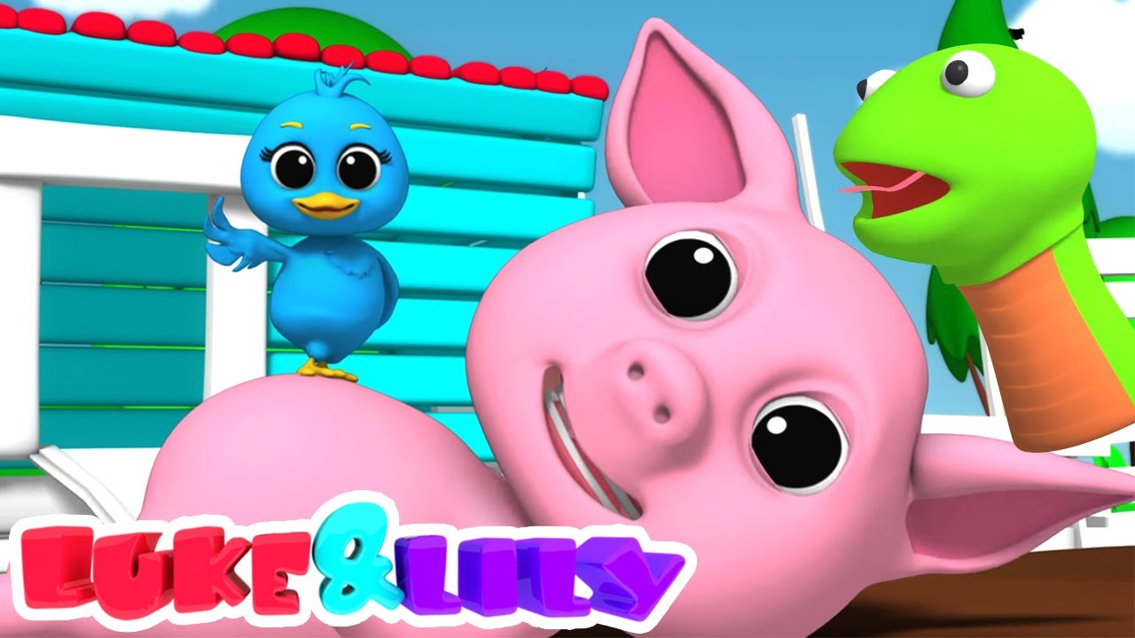Canção de som animal | Musica para bebes | Desenhos animado | Luke and Lily Português | Educação